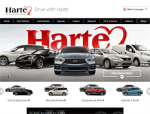 Tablet Screenshot of hartecars.com